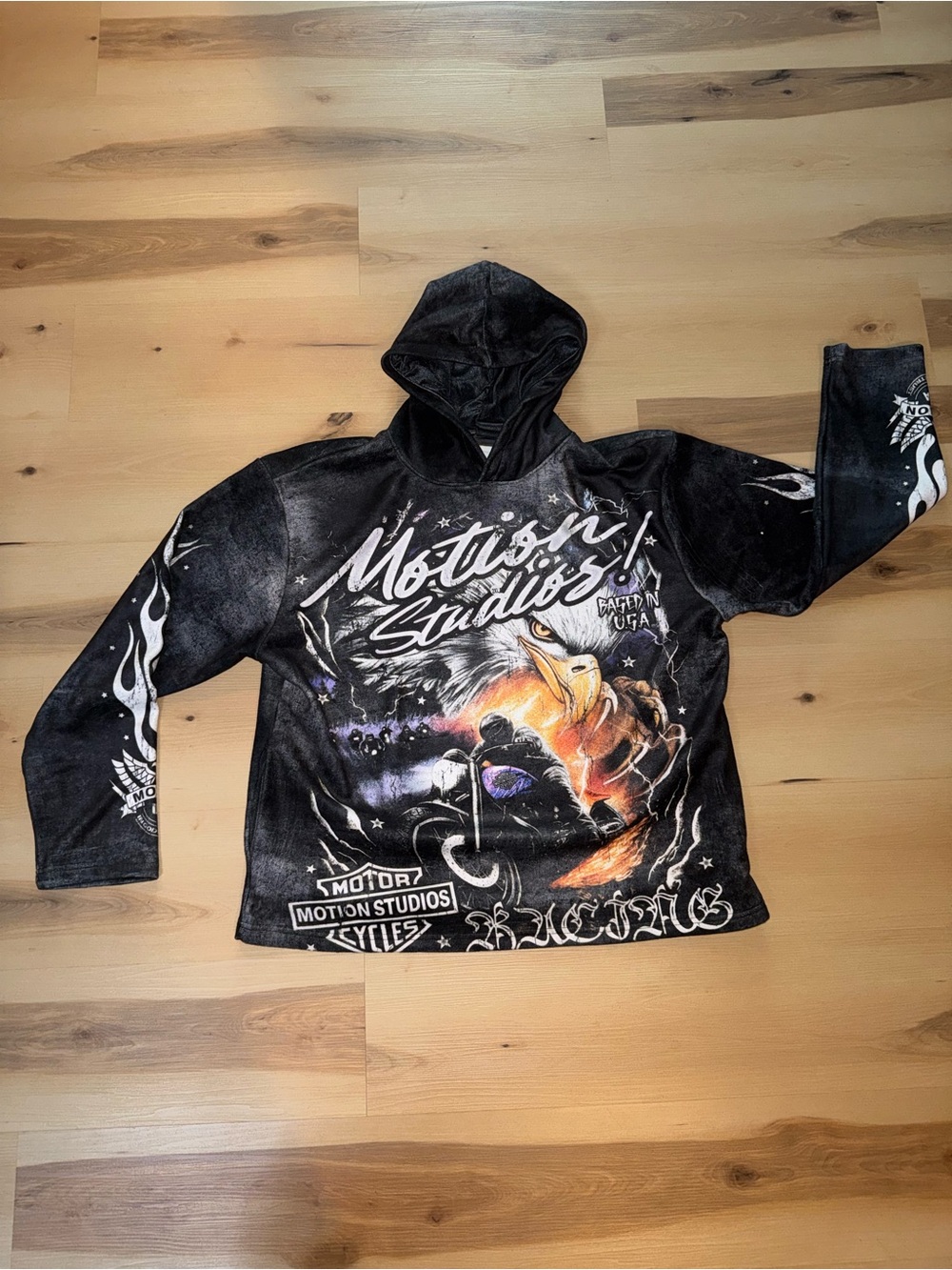 Motion Studios Graphic Soft Material Eagle Hoodie